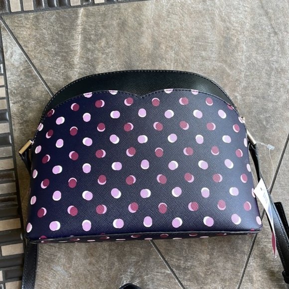 Kate Spade Payton Dome Crossbody with Fiesta Dot Black Multi - Picture 13 of 16